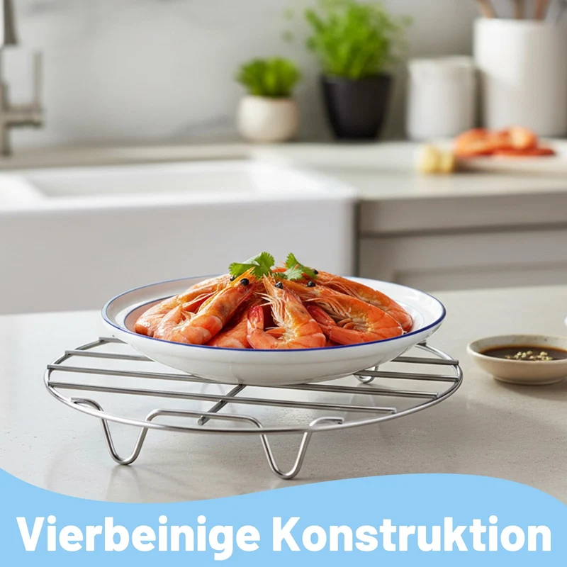 Dämpfeinsatz, 2 Stück Edelstahl Dampfgarer Einsatz, Dampfeinsatz Für Topf und Dämpfeinsatz Topf, Praktischer Gareinsatz für Töpfe, Ideal für Gesunde Küche
