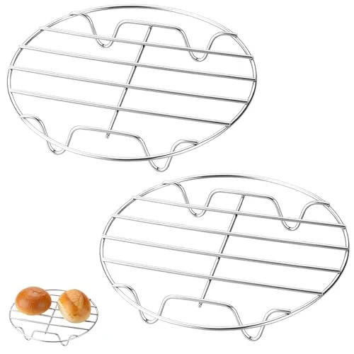 Dämpfeinsatz, 2 Stück Edelstahl Dampfgarer Einsatz, Dampfeinsatz Für Topf und Dämpfeinsatz Topf, Praktischer Gareinsatz für Töpfe, Ideal für Gesunde Küche