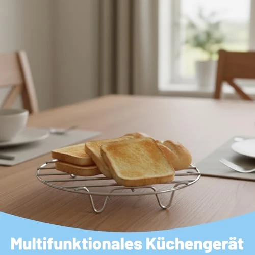 Dämpfeinsatz, 2 Stück Edelstahl Dampfgarer Einsatz, Dampfeinsatz Für Topf und Dämpfeinsatz Topf, Praktischer Gareinsatz für Töpfe, Ideal für Gesunde Küche