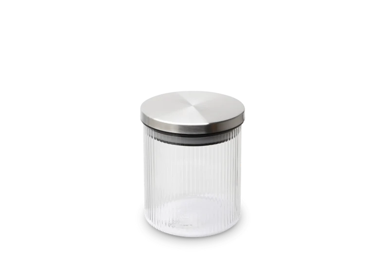 WEIS - Vorratsdose aus Borosilikatglas gerillt 600ml