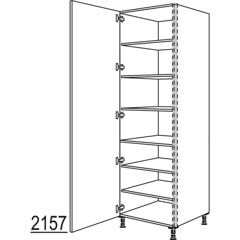 nobilia XL-Geschirr-/ Vorratsschrank NHSF40-2X 40 cm