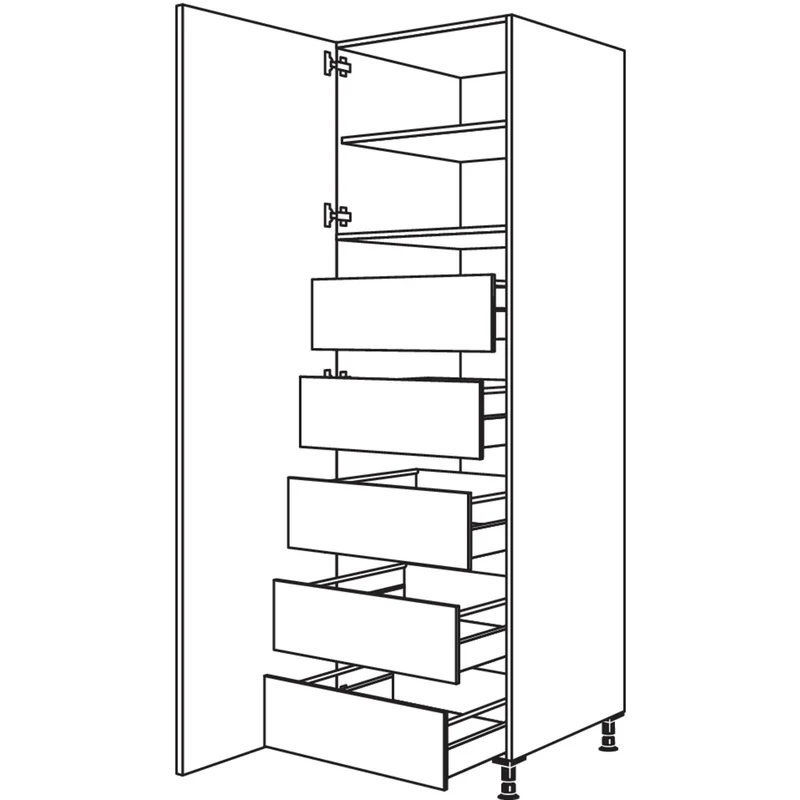 nobilia XL-Hochschrank HIF40-3X 40 cm