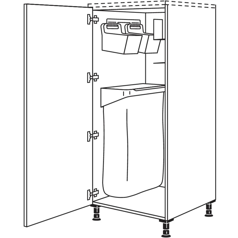 nobilia Highboard mit Ordnungssystem Laundry-Area HOSF60 60 cm