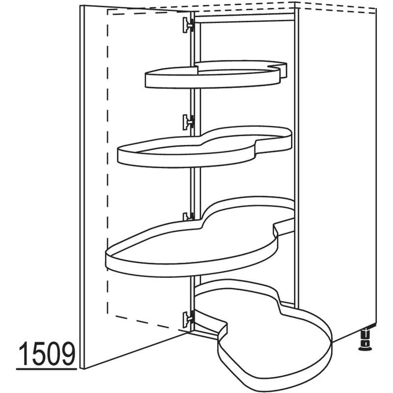 nobilia Eck-Highboard HESAF100-60