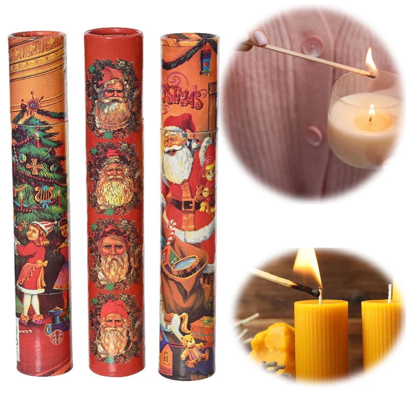 XXL 120 Streichhölzer 30cm lang Köcher Zündhölzer Weihnachten 2er-Set