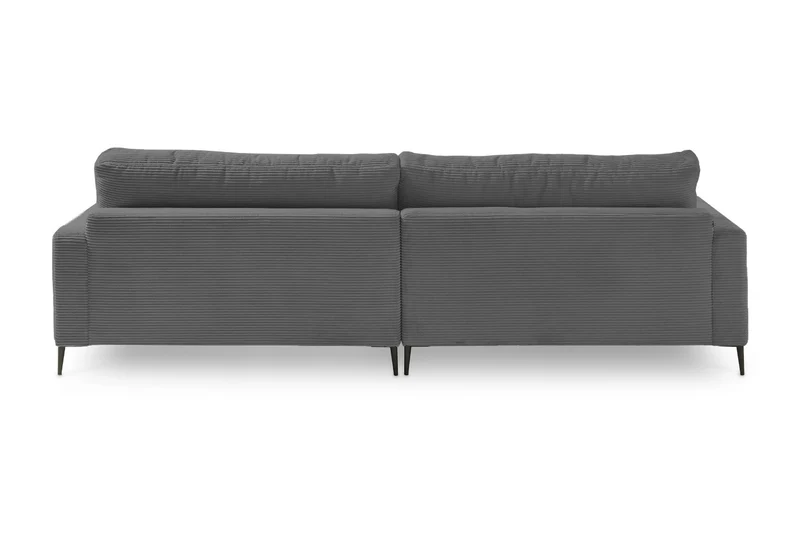 KAWOLA Ecksofa CARA Sofa Cord grau
