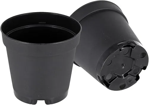 GREEN24 100 Runde Mini Pflanztöpfe Ø 5,5 cm Anzuchttöpfe Pflanztöpfe Blumentöpfe Saattöpfe runde Töpfe (100 Stück)