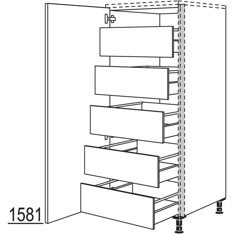 nobilia XL-Highboard NHSIF40-X 40 cm