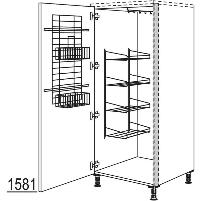 nobilia XL-Highboard NHSBF40-X 40 cm
