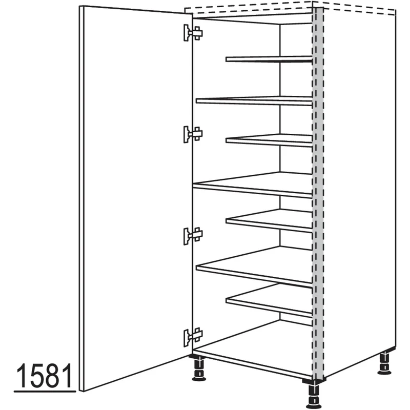 nobilia XL-Highboard Schuhschrank NHSWSF40-X