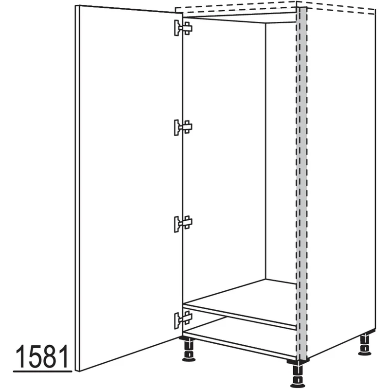 nobilia XL-Geräte-Umbau Kühlautomat NGSF140-X 60 cm