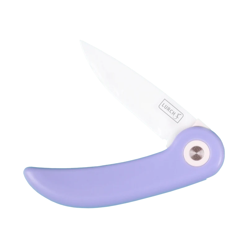 LURCH, Picknick-Messer light lavender mit einklappbarer Keramikklinge