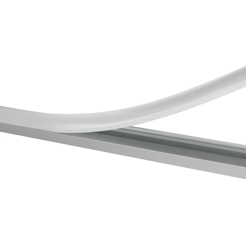 Aluminium Profil für LED - Stripes - 1 m lang - 25x7mm - Aufputzprofil mit Abdeckung und Endkappe
