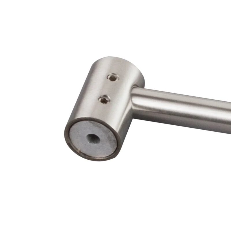 Hakenleiste mit 5 flexiblen Haken - Edelstahl Garderobe - Wandhaken zum Bohren Silber