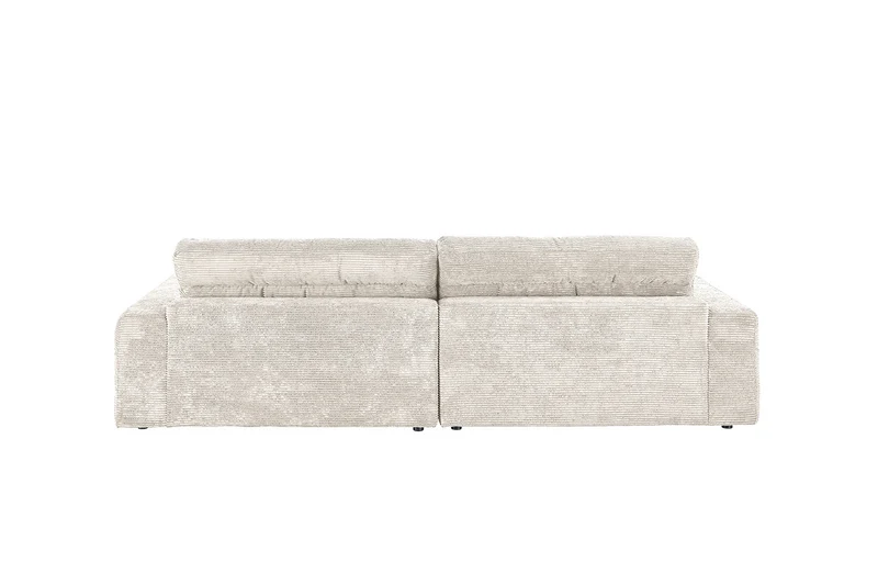 KAWOLA Sofa LANA Ecksofa Cord cremeweiß