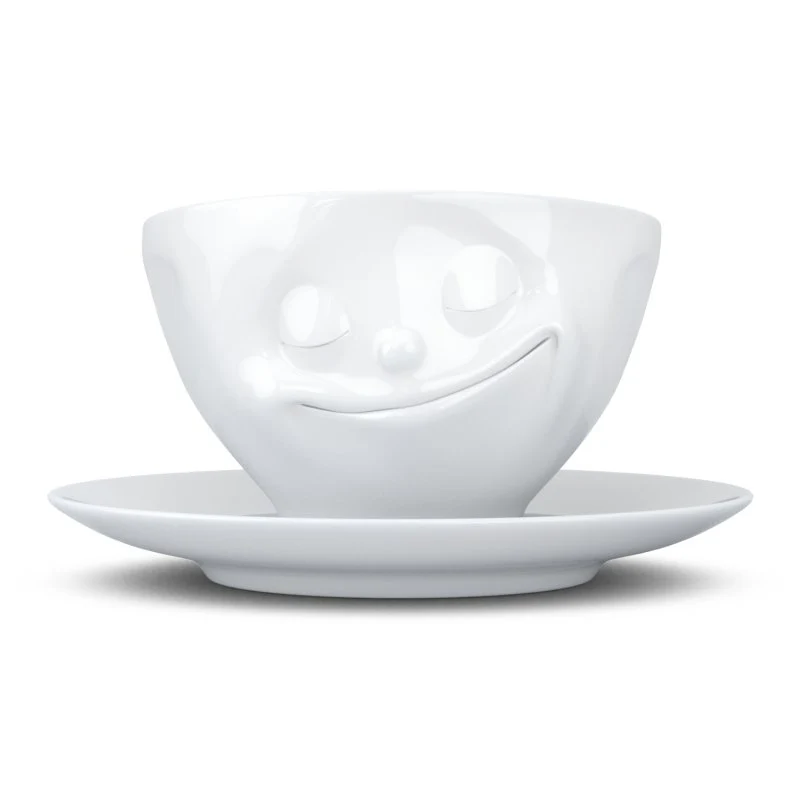 Kaffee-Tasse "glücklich"