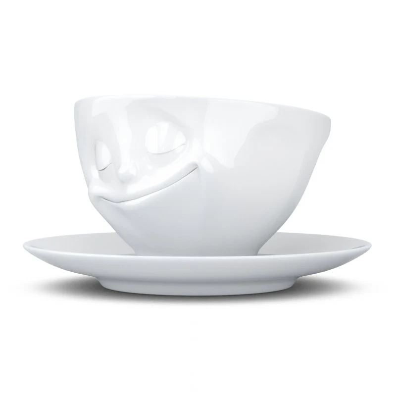Kaffee-Tasse "glücklich"