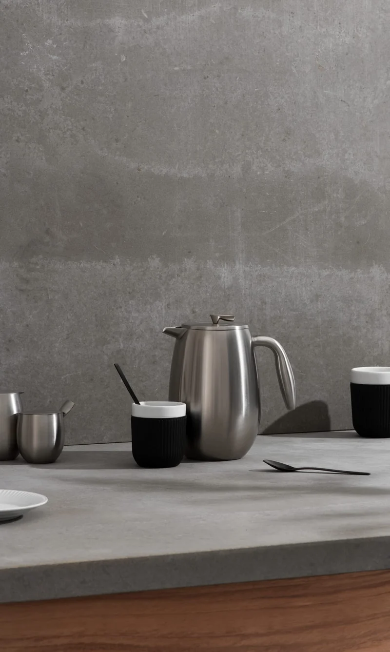 Bodum Doppelwandiger French Press Columbia - 1L / 8 Tassen - Edelstahl Matt - Spülmaschinenfest Kaffeebereiter