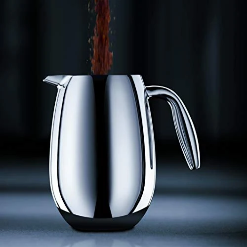 Bodum Doppelwandiger French Press Columbia - 1L / 8 Tassen - Edelstahl Matt - Spülmaschinenfest Kaffeebereiter