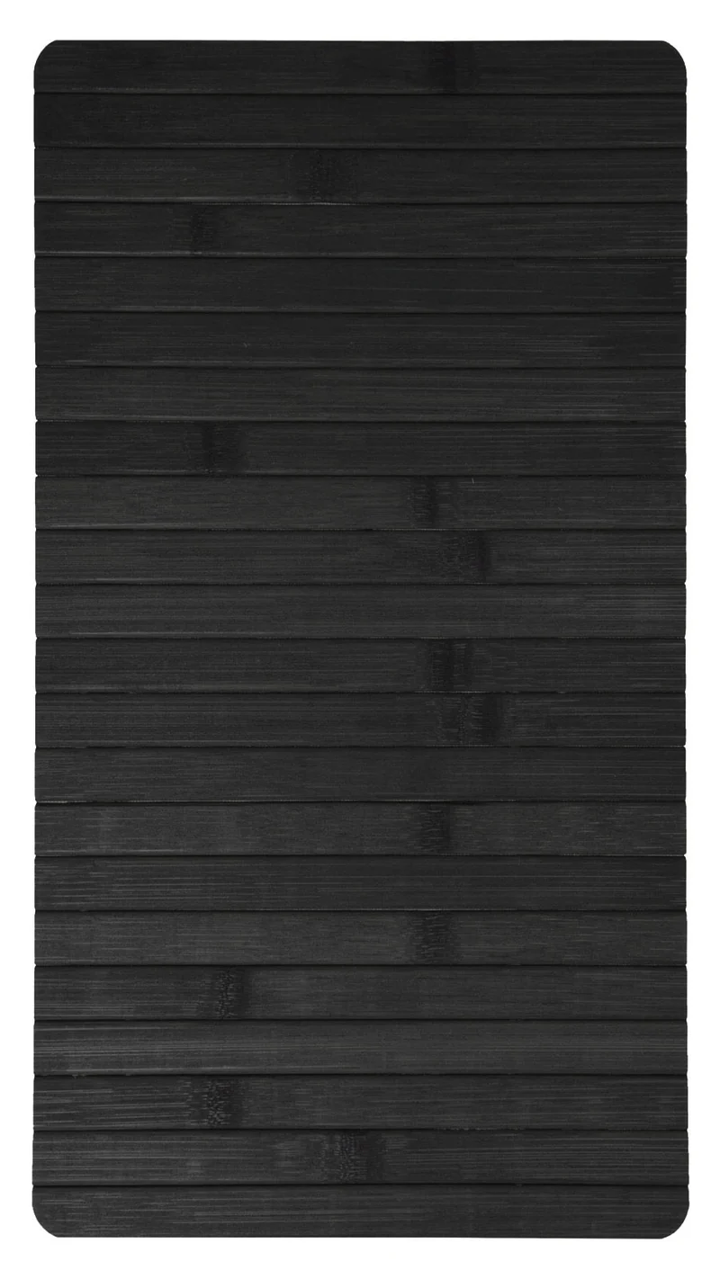 Holz Sofatablett Schwarz 44x24cm flexibles Couchtablett Armlehnen Ablage