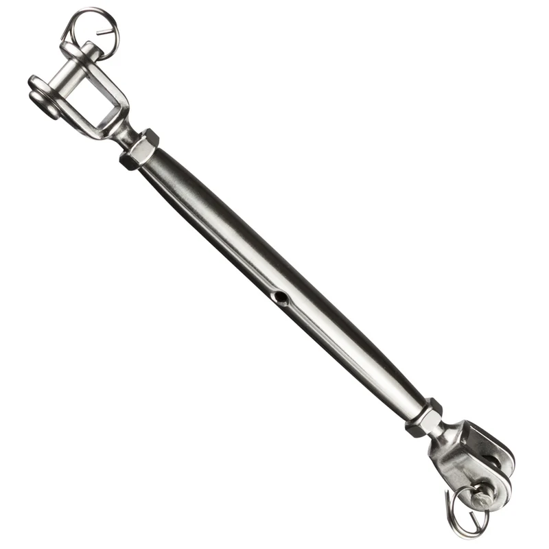 Edelstahl Wantenspanner Spannschraube D-8 x 185-265 mm lang- Seilspanner Segelspanner für Drahtseil