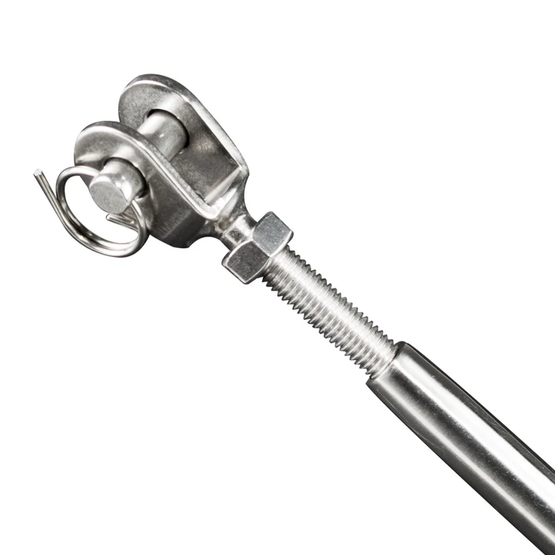 Edelstahl Wantenspanner Spannschraube D-8 x 185-265 mm lang- Seilspanner Segelspanner für Drahtseil