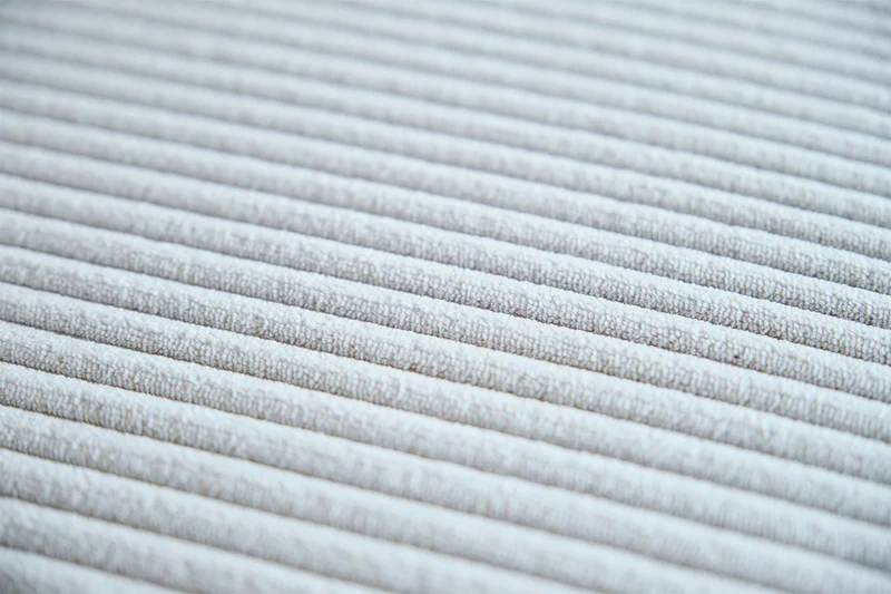 KAWOLA Hocker WIOLO SOFT Sitzelement für Modulsofa Cord hellgrau