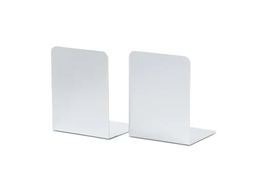 MAUL Buchstütze Aluminium Silber 2er Set Kratzfest glänzend