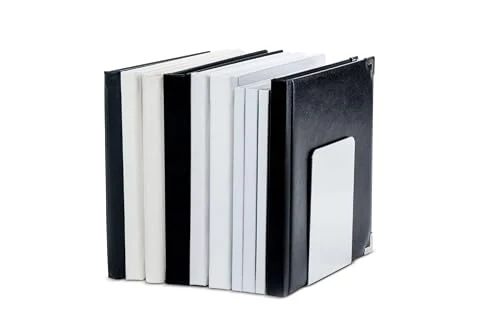 MAUL Buchstütze Aluminium Silber 2er Set Kratzfest glänzend