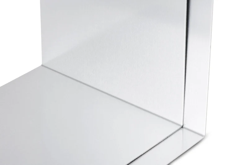 MAUL Buchstütze Aluminium Silber 2er Set Kratzfest glänzend
