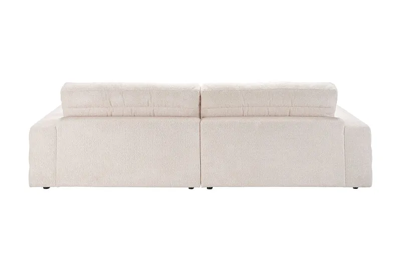 KAWOLA Big Sofa LANA Stoff weiß