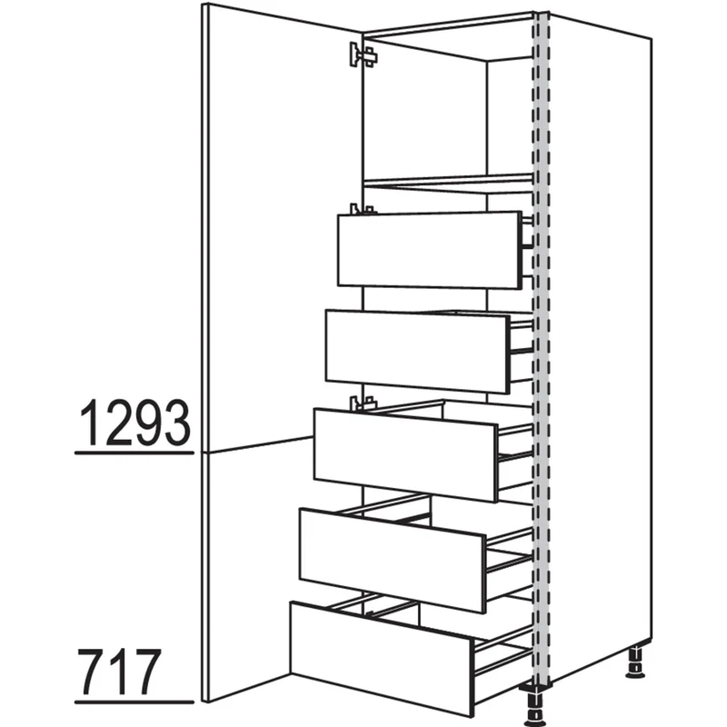 nobilia Hochschrank NHSI60-1 60 cm