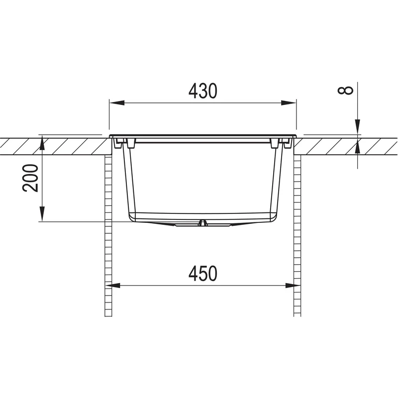 FRANKE: Einbauspüle Sirius SID 610-40, aus Tectonite, Carbon 87524 43 cm