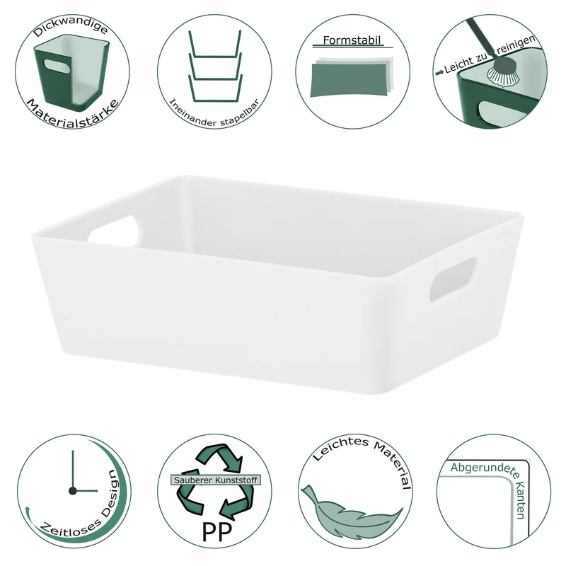 Ordnungsbox - 16,5x12x5cm - 770 ml - Organizerbox - Ordnungssystem Schubladenorganizer