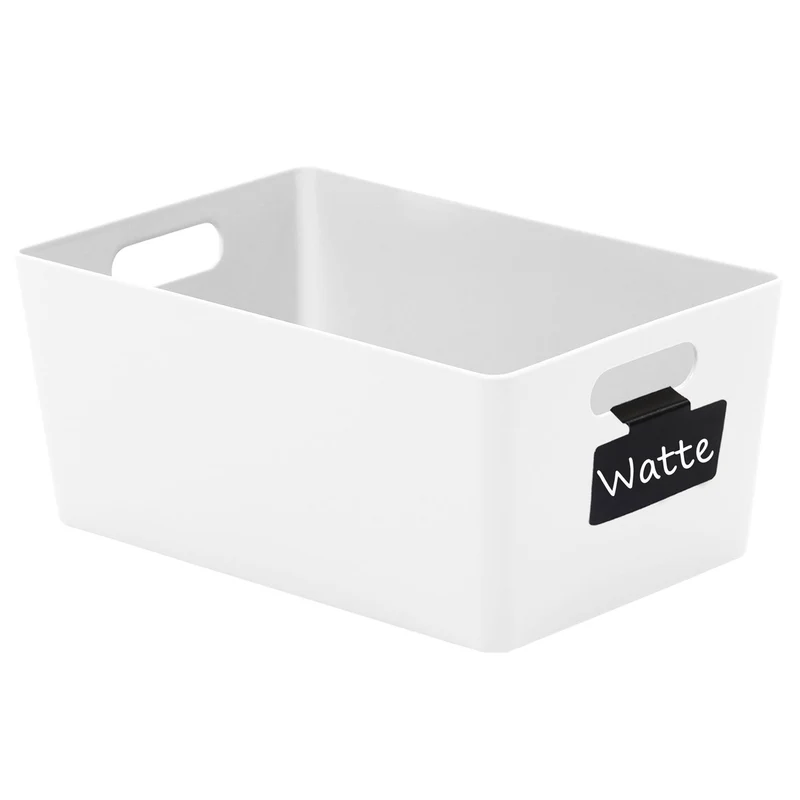 Ordnungsbox mit Beschriftungsclip - DINA5 - 25x17x11cm - 3,9 Liter Ordnungssystem