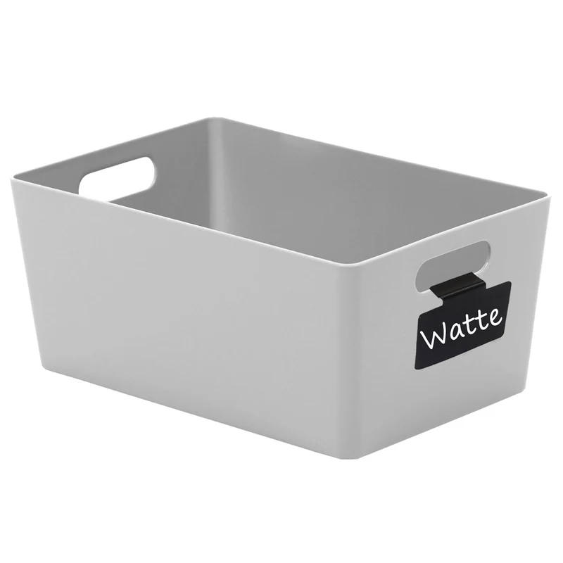 Ordnungsbox mit Beschriftungsclip - DINA5 - 25x17x11cm - 3,9 Liter Ordnungssystem