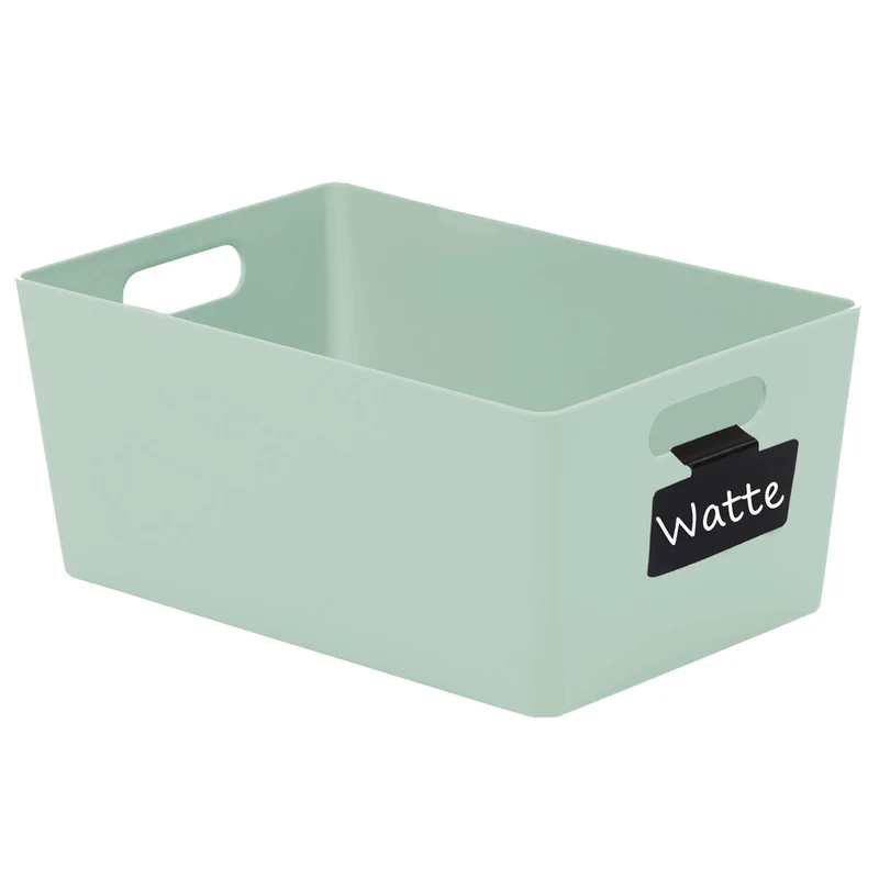 Ordnungsbox mit Beschriftungsclip - DINA5 - 25x17x11cm - 3,9 Liter Ordnungssystem