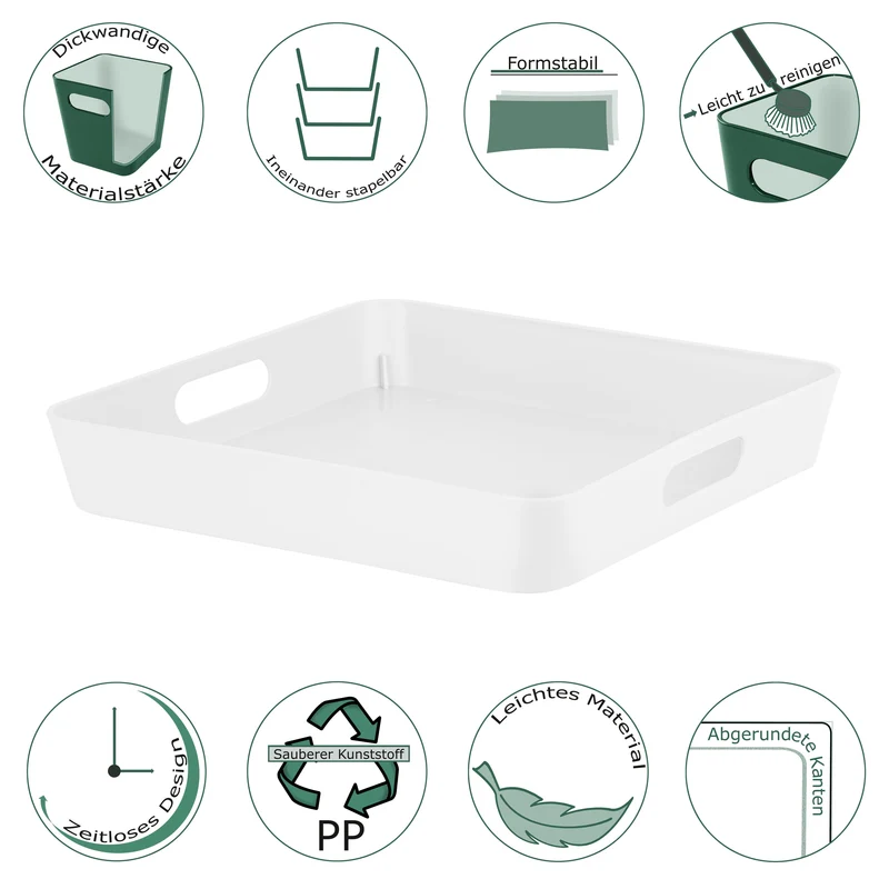 Ordnungsbox 30x30x5 cm Ordnungskorb Regalorganizer Wandregal Aufbewahrungsbox