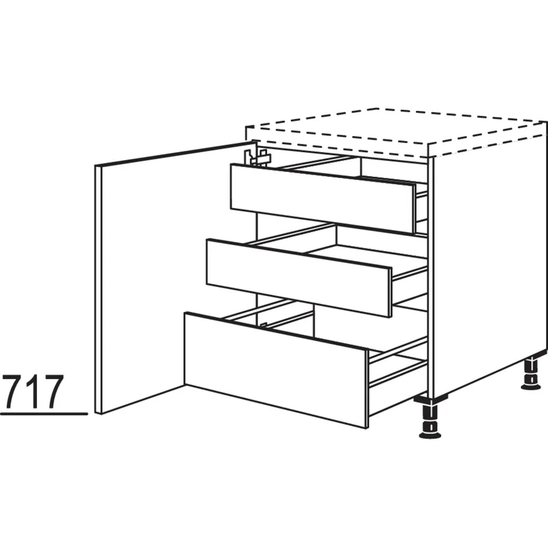 nobilia Unterschrank UD2IA50 50 cm