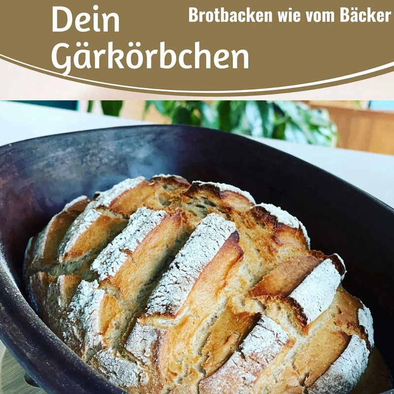 Gärkörbchen Gärkorb Oval 28x15x8cm Peddigrohr Brotform Leineneinsatz Brotkorb