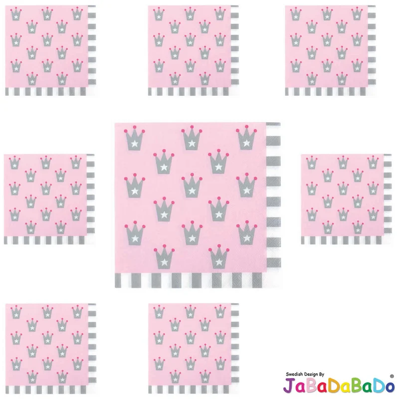 JaBaDaBaDo 20 Servietten Rosa Prinzessin Geburtstag Party Z17188