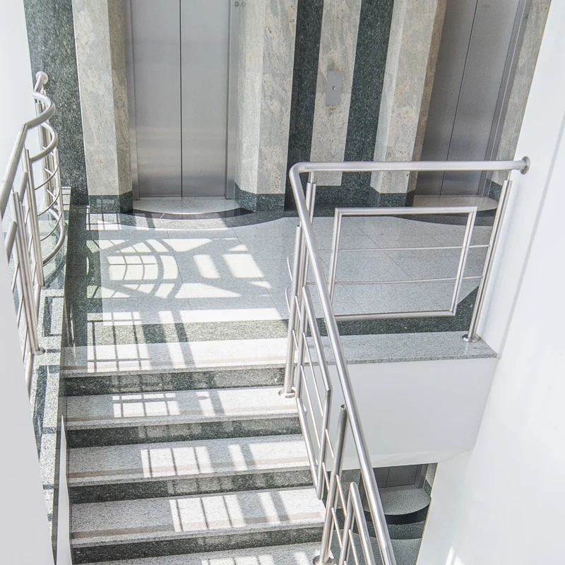 Edelstahl Gelenk Flansch für 42,4 mm Rohre - V2A Fitting für Geländer Handlauf Balkon