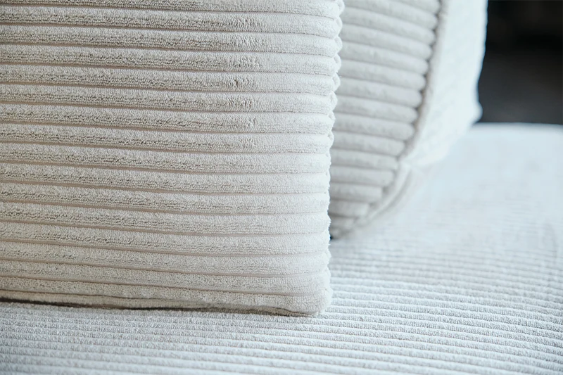 KAWOLA Modulsofa WIOLO SOFT 5 Module 5 Rückenkissen Cord hellgrau