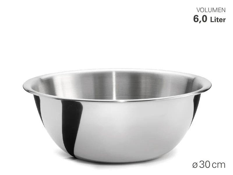 WEIS - Schüssel "Classic" aus Edelstahl - Durchmesser 30 cm
