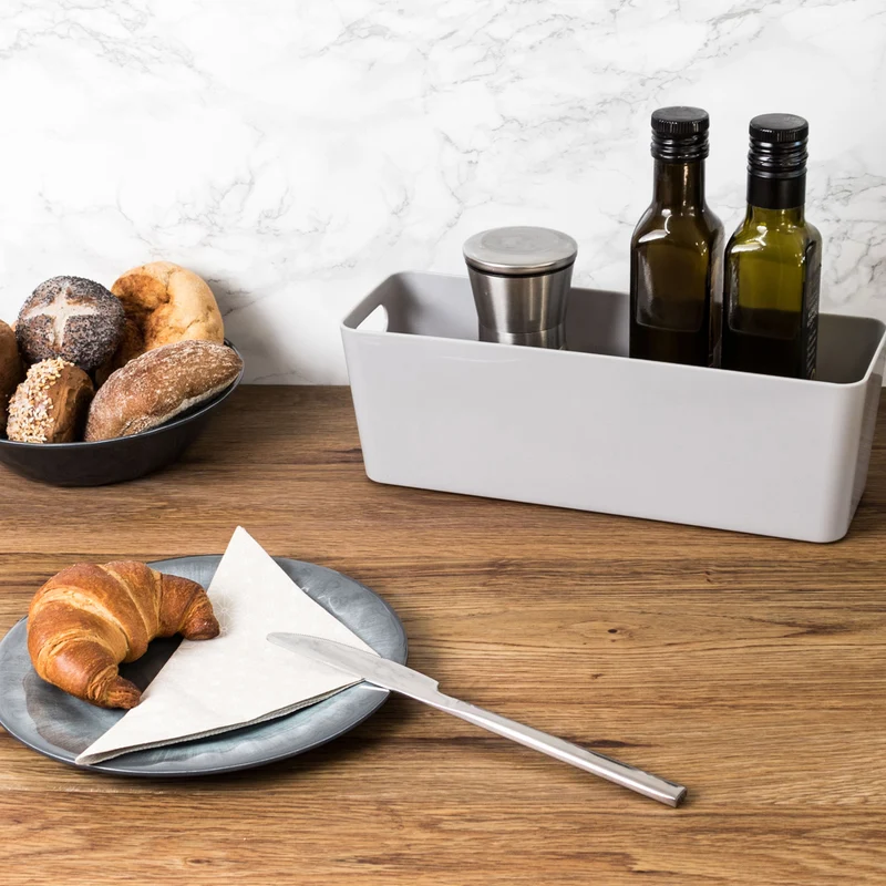 Ordnungsbox - 30x10x10cm - 2 Liter - Schubladenorganizer - Ordnungskorb Schublade - Organizerbox - Ordnungssystem Kunststoff