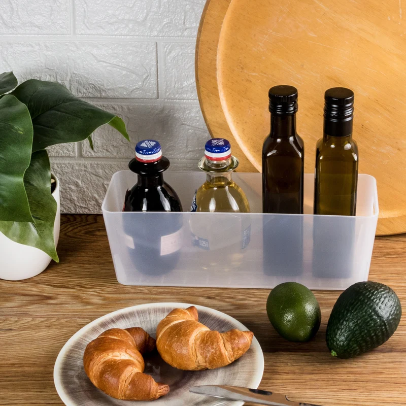 Ordnungsbox - 30x10x10cm - 2 Liter - Schubladenorganizer - Ordnungskorb Schublade - Organizerbox - Ordnungssystem Kunststoff