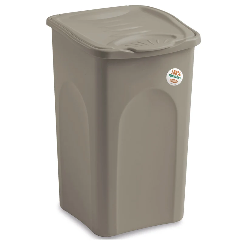 Wäschekorb 50 Liter groß mit Deckel - Wäschesammler ohne Löcher 39x37x55cm Wäschebox Wäschesortierer Haushaltskorb Korb Haushalt Kunststoff Wäschetruhe Wäschetonne Wäschesack