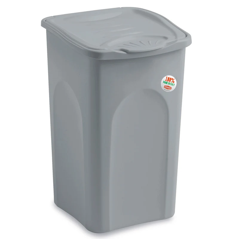 Wäschekorb 50 Liter groß mit Deckel - Wäschesammler ohne Löcher 39x37x55cm Wäschebox Wäschesortierer Haushaltskorb Korb Haushalt Kunststoff Wäschetruhe Wäschetonne Wäschesack