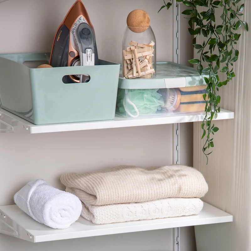 Ordnungsbox - DINA4 - 35x26x15cm - 11.5 Liter - Ordnungskorb - Schubladenorganizer Schublade - Organizerbox Ordnungssystem Kunststoff Aufbewahrung Bad Korb Schrank Schreibtisch