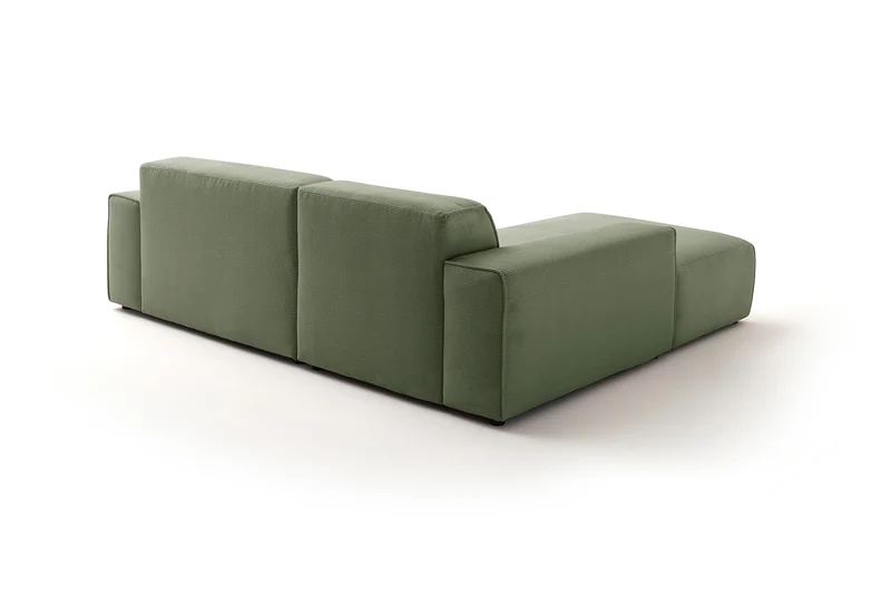 KAWOLA Sofa RANI Ecksofa Feincord olivgrün